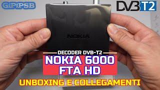 Nokia 6000FTA HD Decoder Digitale Terrestre DVB-T2 - unboxing & collegamenti ASMR