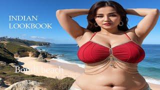 4K AI ART Indian Lookbook Beauty Video - Bondi Beach Beauty