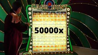 Crazy Time 50x Multiplier 5000x Cash Hunt BIG WIN!!! 