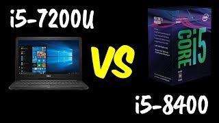 i5-7200U vs i5-8400 Benchmarks Test!  [4K]