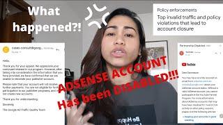 GOOGLE ADSENSE HAS BEEN DISABLED! | WHAT ARE THE POSSIBLE REASONS?! | ADSENSE ACCOUNT DISBLED