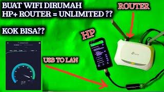 DILUAR NALAR MEMBUAT WIFI SENDIRI DI RUMAH Dengan HP