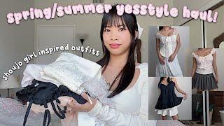 YESSTYLE TRY-ON HAUL ⋆౨ৎ˚⟡˖ ࣪  shoujo girl inspired outfits for spring/summer