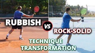 Tennis Volley Transformation - Rubbish To Rock-Solid in 8 Minutes