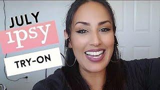 IPSY GLAM BAG PRODUCTS TRY-ON & FIRST IMPRESSIONS [JULY 2021 EDITION]