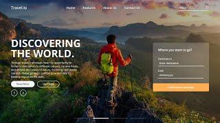 How To Create a Travel Website Landing Page Using HTML and CSS | Guide to Responsive Website Design