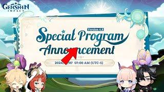 CONFIRMED!! VERSION 4.8 Special Program LIVESTREAM Release Date And 4.8 BANNERS - Genshin Impact