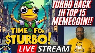 Turbo is back in the top 15 for Memecoins!!! Run it back!!! #turbo $turbo