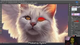 Kanatlı kedinin kanatlarını photoshop ile yok ediyoruz