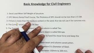 Basic Knowledge for Civil Engineers