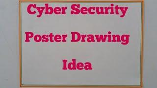 Cyber Security Poster Drawing Idea//Safer Internet Day Drawing//How to Draw Cyber Safety Poster