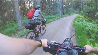 Bike-packing in Nuuksio, Espoo, Finland