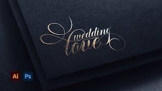 Wedding Photography Logo | Photoshop cc | Illustrator cc  | Tutorial