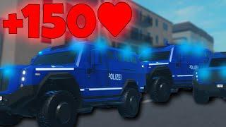 TITAN-PANZERWAGEN KOLONNE mit EXTRA PANZERUNG in NOTRUF HAMBURG | ROBLOX