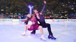 Passionate Ice Skating in NYC's Bryant Park, with Team USA Ice Dancers Molly Cesanek & Yehor Yehorov