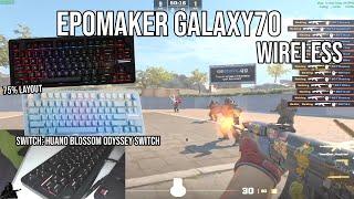 Epomaker Galaxy70 Wireless Review on CS2 (Switch ASMR)