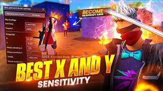 Best SECRET X And Y Sensitivity Settings For No Recoil X&Y Free Fire PC | Bluestacks 5 | Msi 5