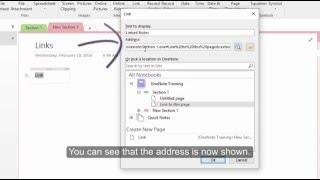 OneNote Links - Within OneNote and Outside OneNote