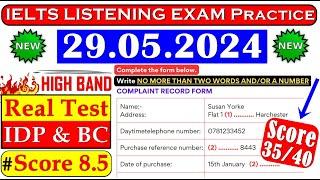 IELTS LISTENING PRACTICE TEST 2024 WITH ANSWERS | 29.05.2024