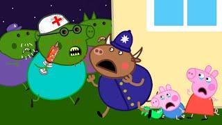 Zombie Apocalypse, Peppa & George Pig Turn Into Zombies  ️   Peppa Pig Funny Animation