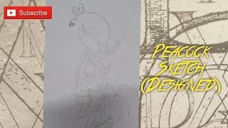 Art work - peacock - sketch work| A-Z ARTS