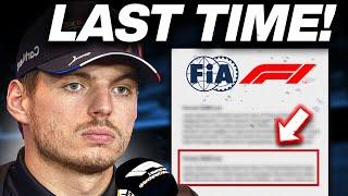 Verstappen FIRES FINAL WARNING to FIA!