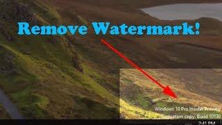 How to Remove Watermark from Windows 10 Desktop