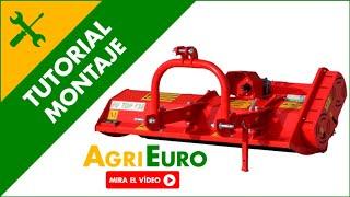 Montaje Trituradora para tractor serie ligera AgriEuro Fu TOP desplazamiento manual