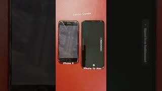 Comparison iPhone 8 vs Xs Max - Start Games Zooba #shorts #zooba #adadishorts