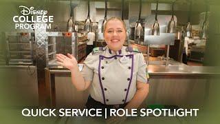 Quick Service Food and Beverage | Disney College Program Role