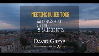 Diffusion en direct Meeting 1er tour David Grzyb