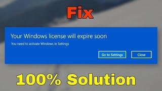 Your Windows license will expire soon You need to activate Windows in settings