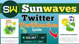 sunwaves twitter verification| sunwave verification with x| sunwave kyc verification kaise karen