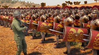 100,000 Roman General Soldier VS 10 American Assault Soldier | UEBS 2