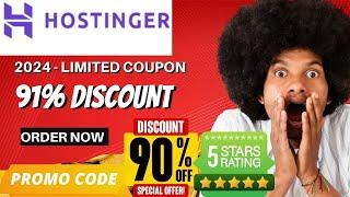Exclusive Hostinger Discount 2024  91% Coupon Codes - NOW! Limited Deals
