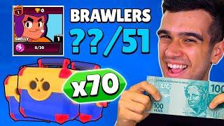 QUANTOS BRAWLERS É POSSÍVEL LIBERAR COM 1.000 MIL REAIS??! BRAWL STARS