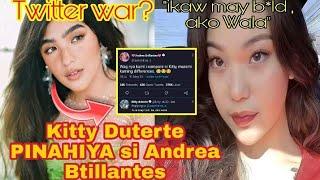 ANDREA BRILLANTES AT KITTY DUTERTE BARDAGULAN SA TWITTER