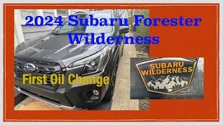 First Oil Change 2024 Subaru Forester Wilderness