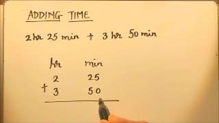 ADDING TIME (HOURS AND MINUTES)