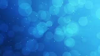 Colorful abstract Crystal Blue bokeh particles background | 4K