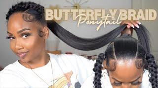 Butterfly Braid x Ponytail Tutorial || How To Hairstyles