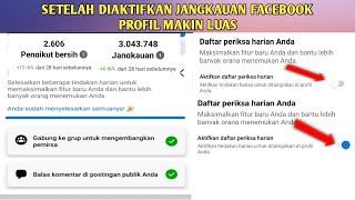 kenapa baru tau ‼️ Ternyata setelah daftar periksa diaktifkan jangkauan makin luas di Facebook pro