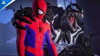 Marvel Spider-Man 2 Spider-Verse Suit Symbiote Transformation Stop Angry Venom