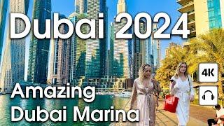 Dubai  Amazing Dubai Marina [ 4K ] Walking Tour