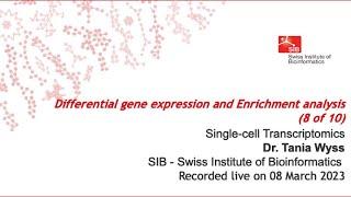 Single cell transcriptomics - Differential gene expression and Enrichment analysis (8 of 10)