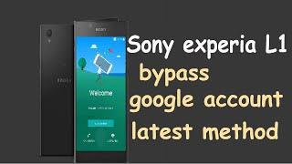 sony xperia l1 frp bypass / All Sony models| Bypass google verification | NO YouTube update |