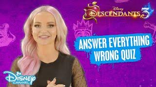 Descendants 3 | Dove Cameron Answers Everything Wrong   | Disney Channel UK