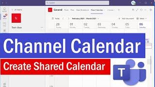How to Add Calendar to channel in Microsoft Teams | How to create Shared Calendar in Microsoft Teams
