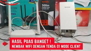 Cara Nembak Wifi Dengan Tenda 01 Mode Client Dan Disebarkan Dengan Router Tenda N300