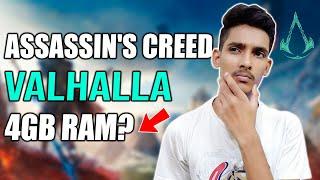 Can i Play Assassin's Creed Valhalla on 4GB Ram? | Assassins Creed Valhalla Low End PC | Hindi